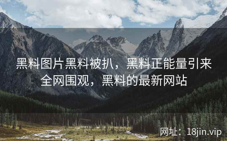 黑料图片黑料被扒，黑料正能量引来全网围观，黑料的最新网站