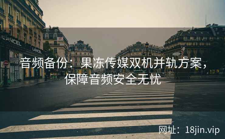 音频备份：果冻传媒双机并轨方案，保障音频安全无忧